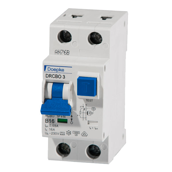 Doepke Doepke FI-/LS-Kombination 1p+N, 16 A, 0.03 A, B-Char, Typ A, N-re Doepke Doepke FI-/LS-Kombination 1p+N, 16 A, 0.03 A, B-Char, Typ A, N-re